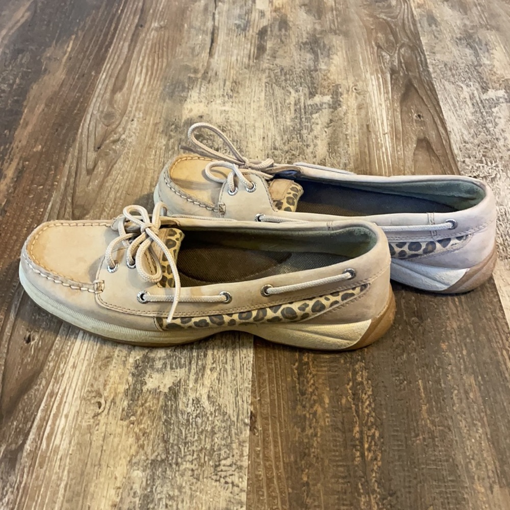 Sperry top-sider with animal print